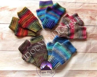 Fingerless Gloves Crochet Pattern -Quick and Easy Gloves - DIGITAL DOWNLOAD ONLY