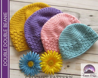 Crochet Beanie Pattern - Crochet Hat Pattern - Women's Hat Pattern - Textured Hat Pattern - Unisex Beanie Crochet Pattern - Top Down Beanie
