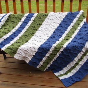 Crochet Cable Blanket Pattern - Crochet Pattern - Unisex Blanket Pattern - Crochet Unisex Blanket - Cable blanket for Him - Crochet Cables