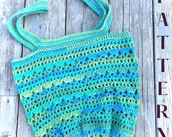 Crochet Bag Pattern - Crochet Market Bag Pattern - Handmade Bag - Crochet Market Bag - Beach Bag crochet pattern - Easy Bag Pattern