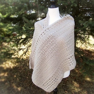 Crochet Shawl Pattern - Crochet Women&#39;s Shawl - Mother&#39;s Day Shawl Pattern - Crochet Wrap Pattern - Textured Crochet Shawl - Easy Crochet