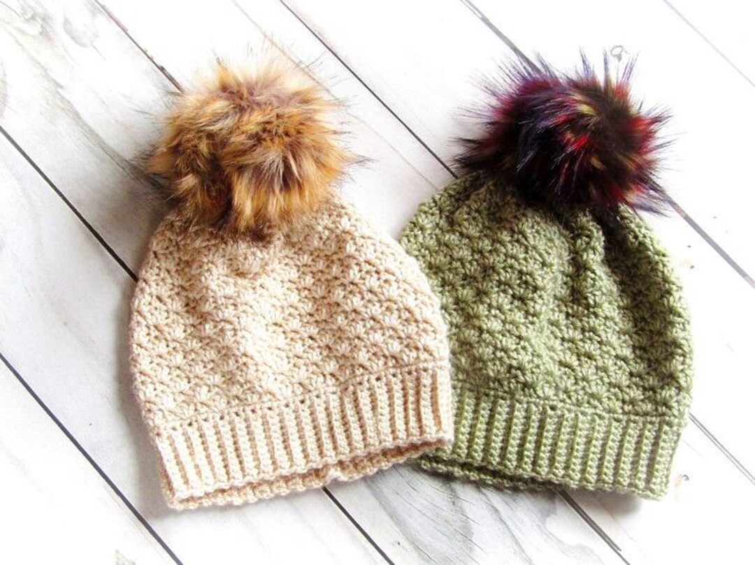 Crochet Textured Beanie Pattern - Crochet Hat Pdf - Crochet Pattern for ...