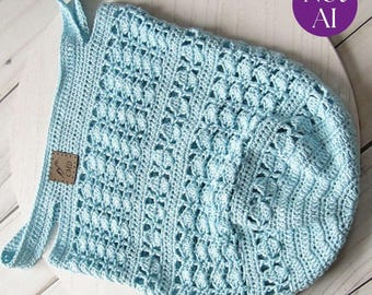 Crochet Market Bag Pattern - Stitch Sampler Tote (PDF Pattern)