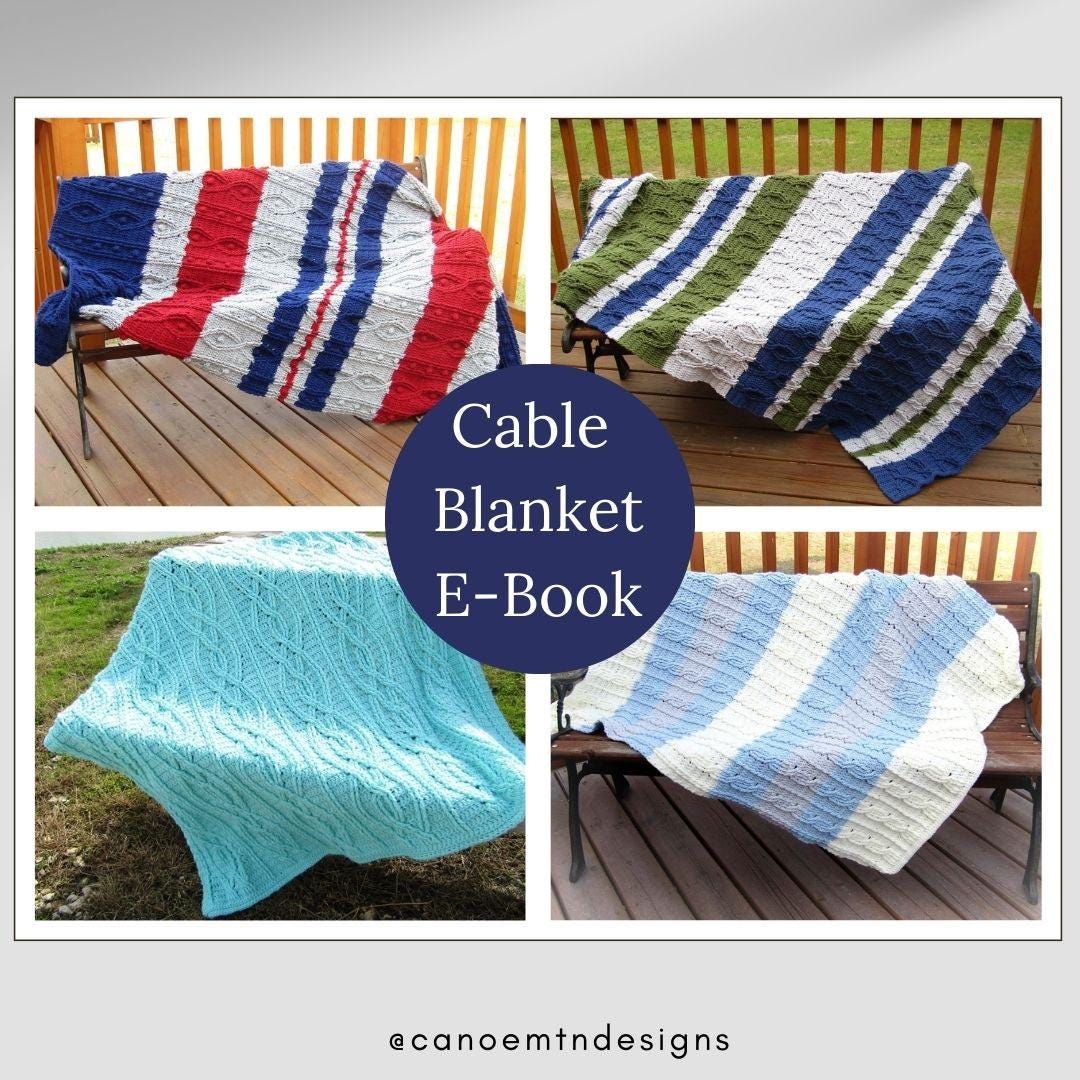 Crochet Cable Blanket Pattern Collection - DIGITAL DOWNLOAD ONLY - Etsy