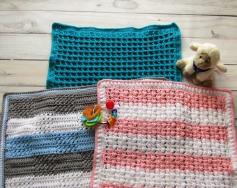 Crochet Blanket Bundle - Preemie Blankets - Crochet Baby Blanket - Crochet Patterns - Baby Boy Blanket - Baby Girl Crochet Blanket Pattern