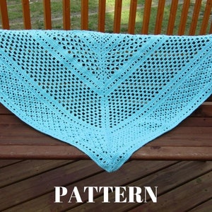 Crochet Shawl Pattern - Lacy crochet Shawl pattern - crochet pattern to crochet - Just for Me lacy shawl - crochet shawl for Mother's Day
