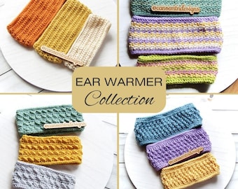 Crochet Ear Warmer Pattern Set - DIGITAL DOWNLOAD ONLY