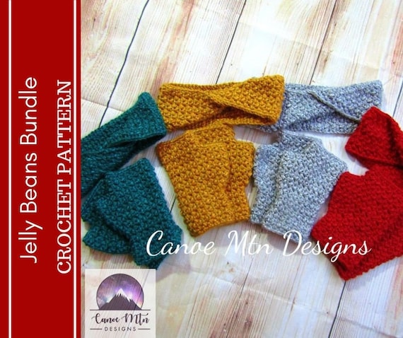 Crochet Pattern Bundle  Crochet Fingerless Gloves Pattern