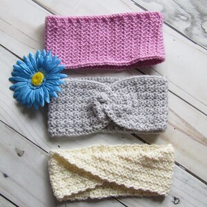 Crochet Ear Warmer Pattern - Multiple crochet patterns - Ear Warmers - Twisted Earwarmer Crochet Pattern - Easy Ear Warmer crochet pattern