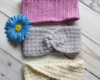 Crochet Ear Warmer Pattern - Multiple crochet patterns - Ear Warmers - Twisted Earwarmer Crochet Pattern - Easy Ear Warmer crochet pattern