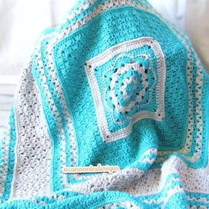 Crochet Baby Blanket Pattern - DIGITAL DOWNLOAD ONLY - crochet pattern - baby blanket pattern - Granny Square Baby Blanket - Unisex blanket