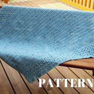 Crochet Baby Blanket Pattern - textured crochet baby blanket pattern - Crochet lapghan pattern - Unisex blanket pattern to crochet