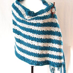 Crochet Lacy Shawl Pattern - crochet shawl - crochet shawl pattern - striped shawl pattern to crochet - Lacy Shawl pattern - Crochet Wrap