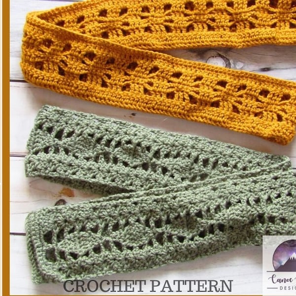 Crochet Scarf Pattern - Skinny Scarf Pattern - Crochet Scarf - Fashion Scarf Pattern - Lacy Skinny Scarf crochet pattern - Easy crochet