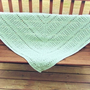 Crochet Triangle Shawl Pattern - DIGITAL DOWNLOAD ONLY