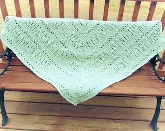 Crochet Triangle Shawl Pattern - DIGITAL DOWNLOAD ONLY