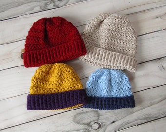 Crochet Hat Pattern - Crochet Toque Pattern - Textured Beanie Pattern - Easy Beanie Crochet Pattern - Unisex Hat pattern to crochet