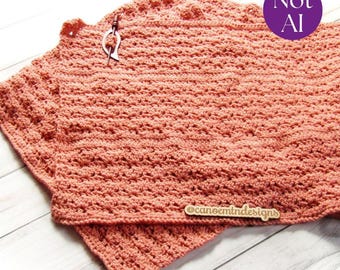 Crochet Shawl Pattern - Lacy Wrap Pattern - digital download only