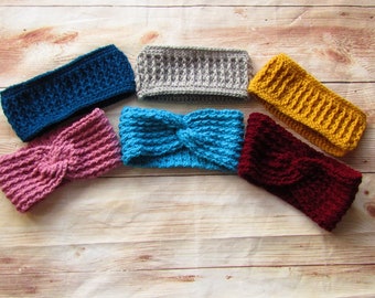 Crochet Ear Warmer Pattern - Crochet Ear Warmer - Twisted Ear Warmer Pattern - Crochet Headband Pattern