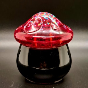 Small Resin Mushroom Jar