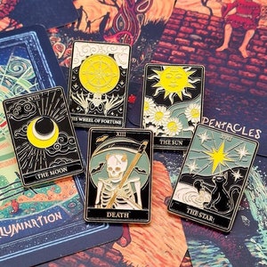 Blind Bag Enamel Tarot Card Pin