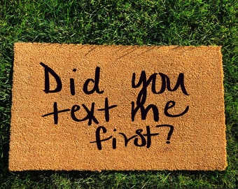 Personalized Handwriting Doormat: Modern Farmhouse Porch Decor