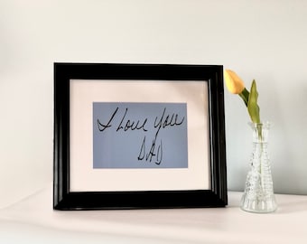 Personalized Handwriting Print: Memorial Gift, Custom Keepsake
