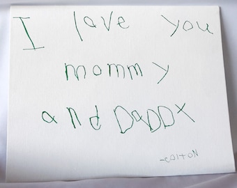 Custom Handwriting Sign: Loved Ones' Handwritten Note on Canvas