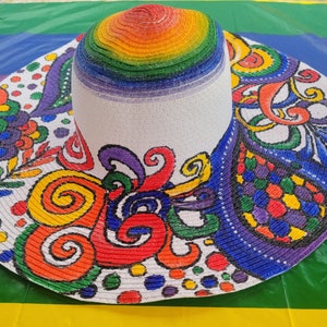 Painted Straw Hat