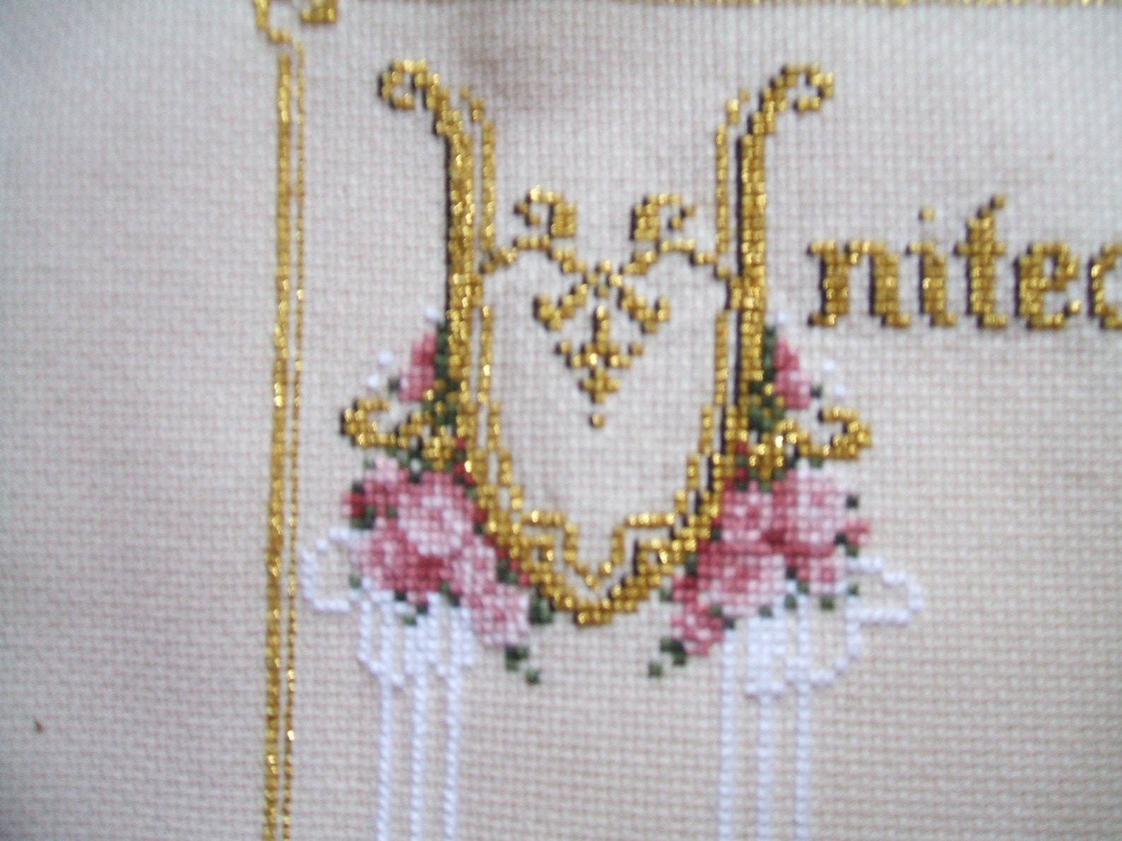Cross stitch finished completedLAVENDER AND LACEUnited in Etsy