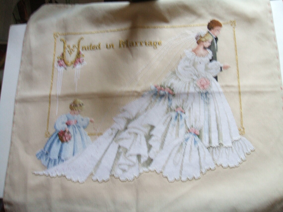 Cross stitch finished completedLAVENDER AND LACEUnited in Etsy