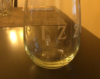 Personnalisé gravé verres à vin