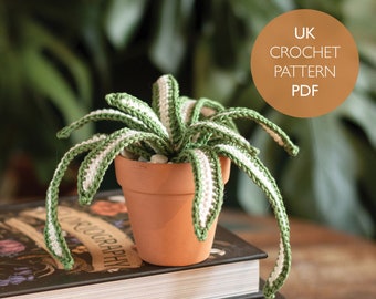 Modèle de crochet de plante araignée | Plante d’intérieur Amigurumi