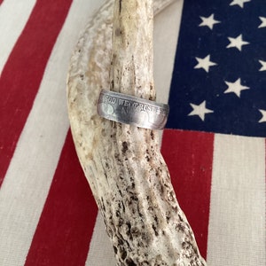 90% Silver Barber Half Dollar Random Date Coin Ring