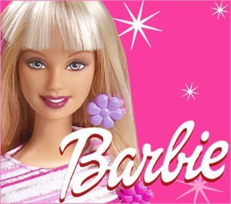 barbie logo fabric