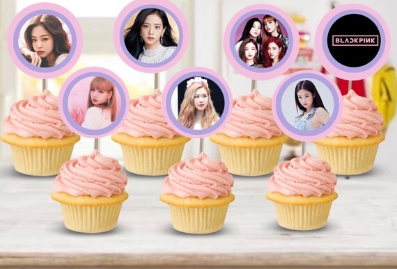 Kpop Blackpink Inspire Topper De Gateau Et Toppers Cupcake Etsy