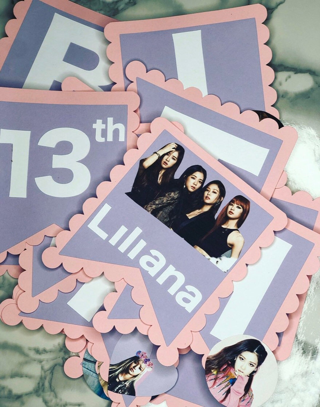 Personalised K-Pop Birthday Banner – Huntr/x & Demon Hunters Theme, Multicoloured Paper Decoration For Kids