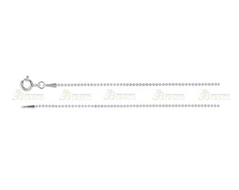 Cadena de cuentas de 1 mm de oro blanco, amarillo, rosa y plata esterlina de 14 quilates con cierre de anilla de resorte. Collar de cadena de oro. Crea tu propia cadena.
