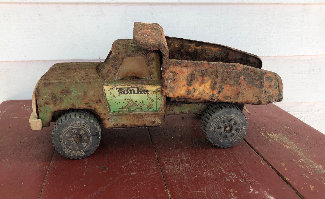 Vintage Rusty Tonka Toy Truck Reclaimed Toy Dump Truck Etsy