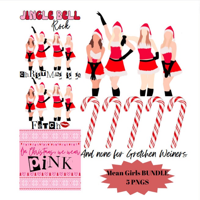 Printable Mean Girls Cupcake Toppers Decoration Digital File Birthday