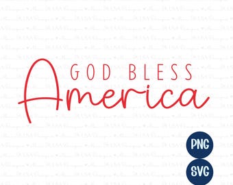 God Bless America SVG/PNG – Fourth of July Shirt Design (Digital Download)