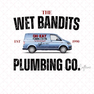 The Wet Bandits Plumbing Co - PNG - inspiré seul à la maison - Noël