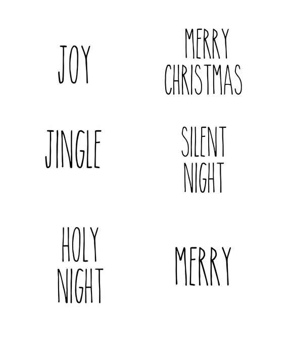 Rae Dunn Inspired Six Digi Files Svg Png Cricut Etsy