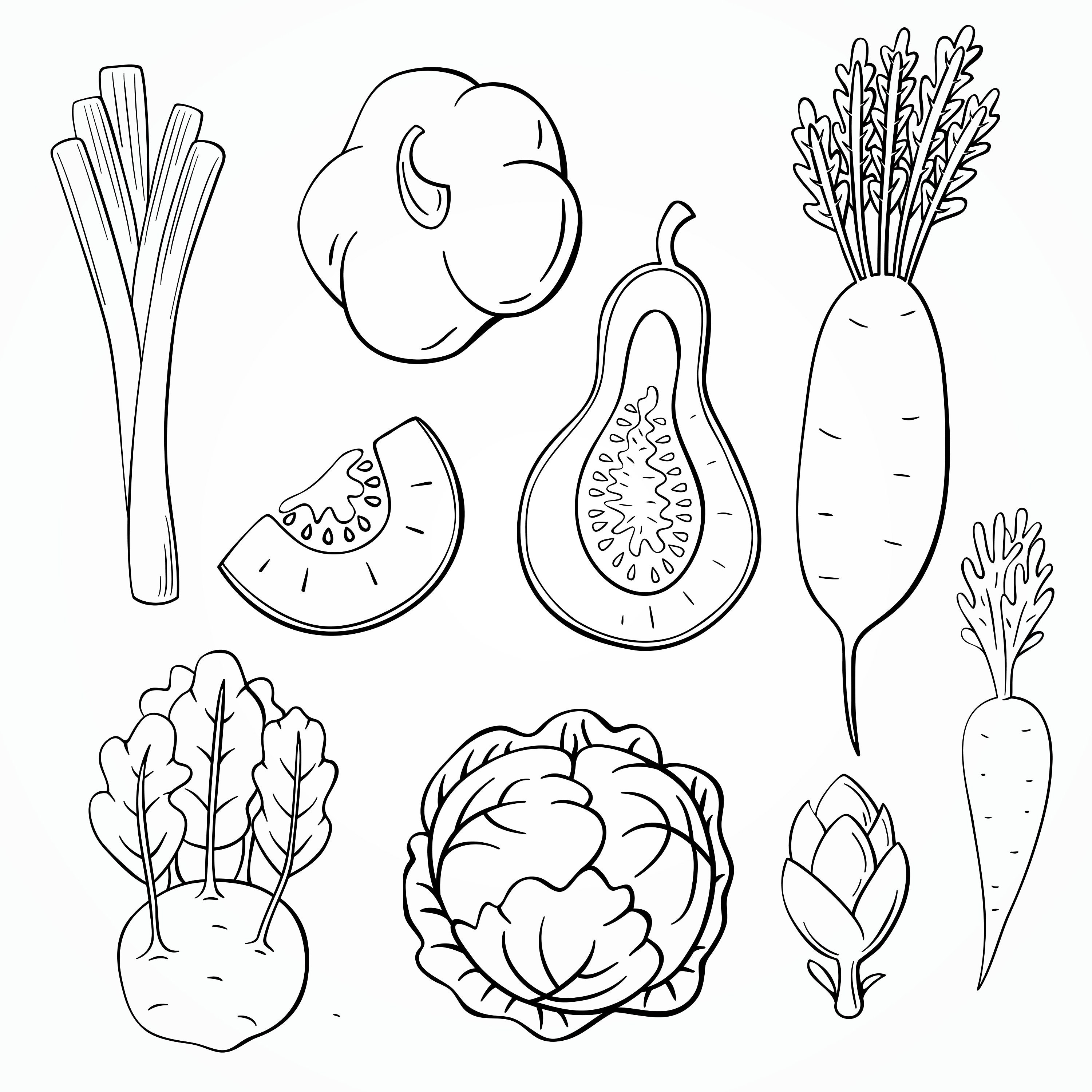 Groenten clipart, SVG groenten, PNG groenten, 45 afzonderlijke afbeeldingen  groenten, doodle groenten clipart. - Etsy België, image size:3000x3000