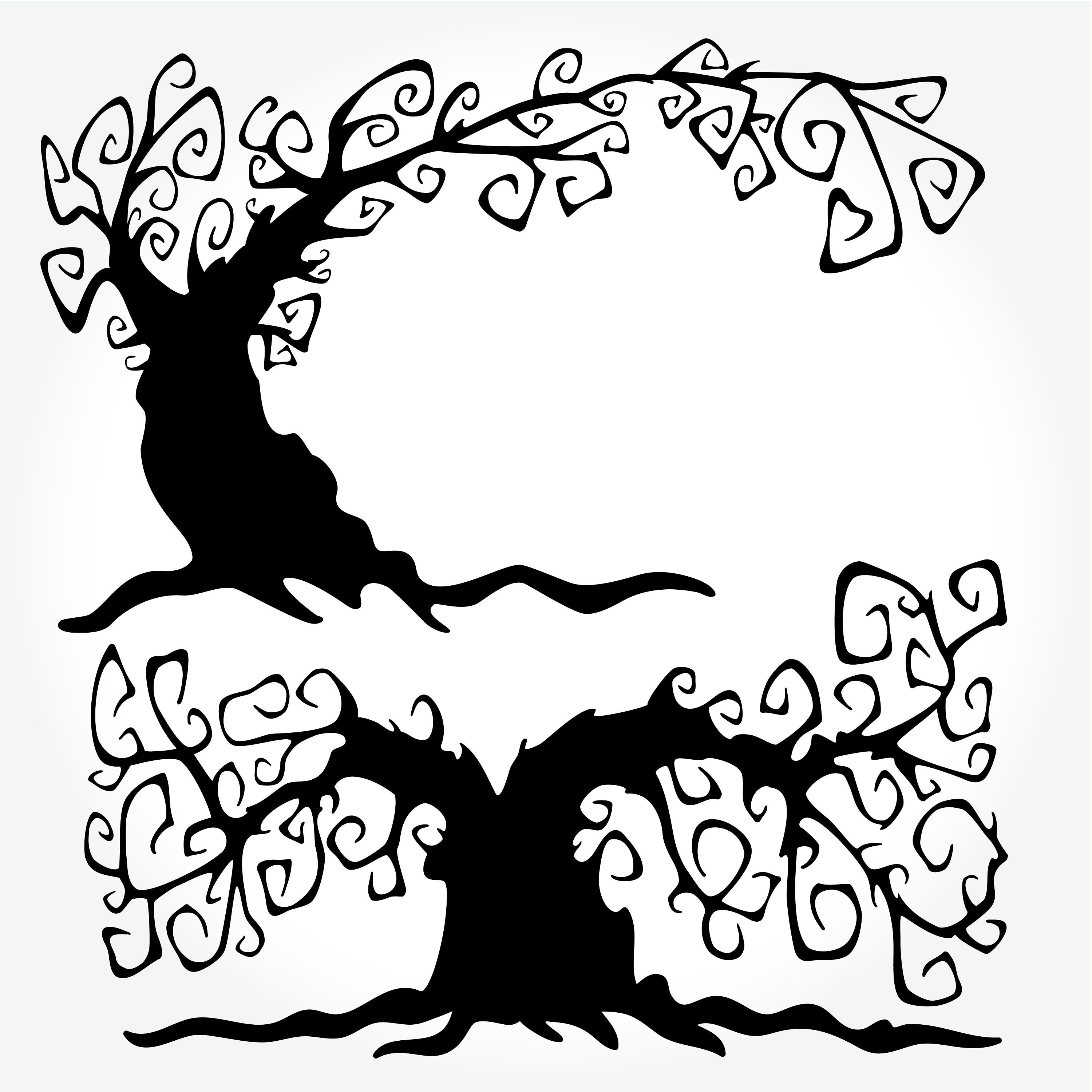 Halloween Spooky Tree Clipart, SVG Spooky Trees, PNG Halloween Trees