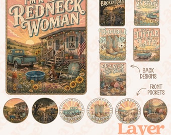 90s Country PNG Bundle, Retro Cowgirl Designs, Music Digital Download