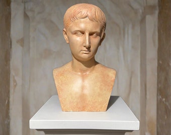 Cesare Augusto in terracotta antica
