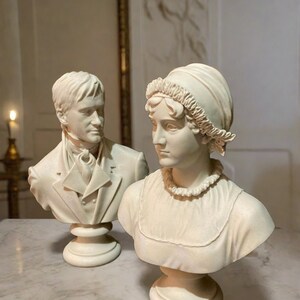 Busto in marmo di Mr. Darcy dal film Orgoglio e pregiudizio immagine 6