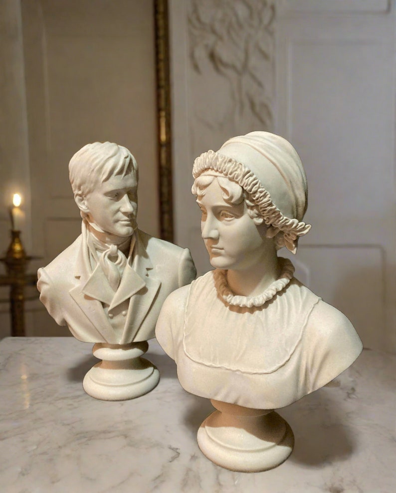 Busto in marmo di Mr. Darcy dal film Orgoglio e pregiudizio immagine 6