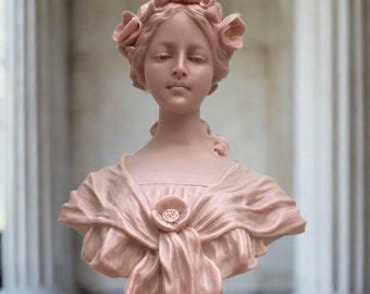 Annabel Bust In Pink Marble